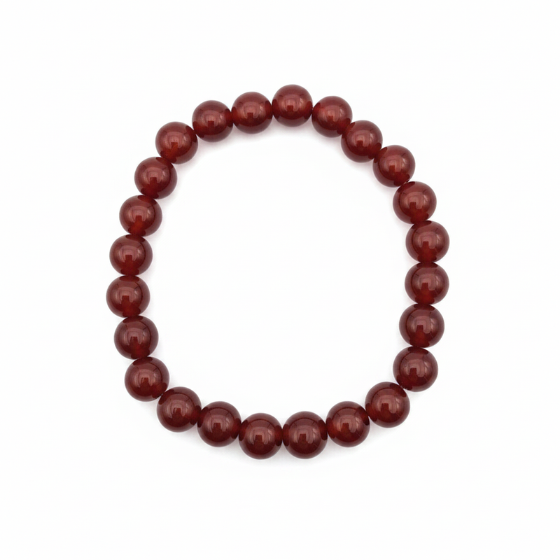 Bracelet en perles - Cornaline (8 mm)