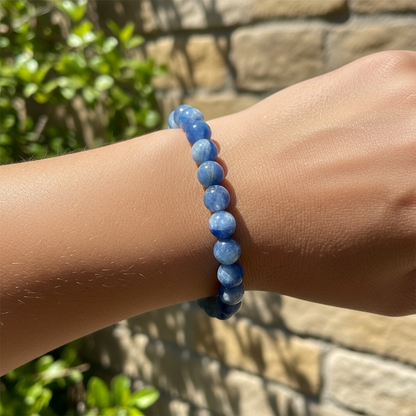 Bracelet en perles - Cyanite (8 mm)