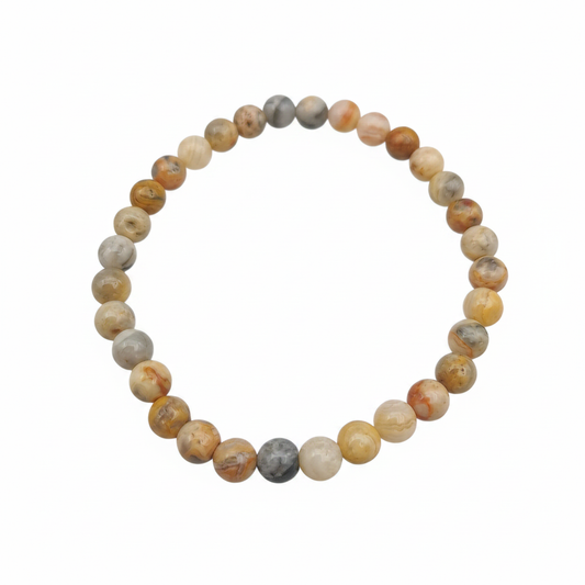 Bracelet en perles - Agate Crazy Lace (6 mm)