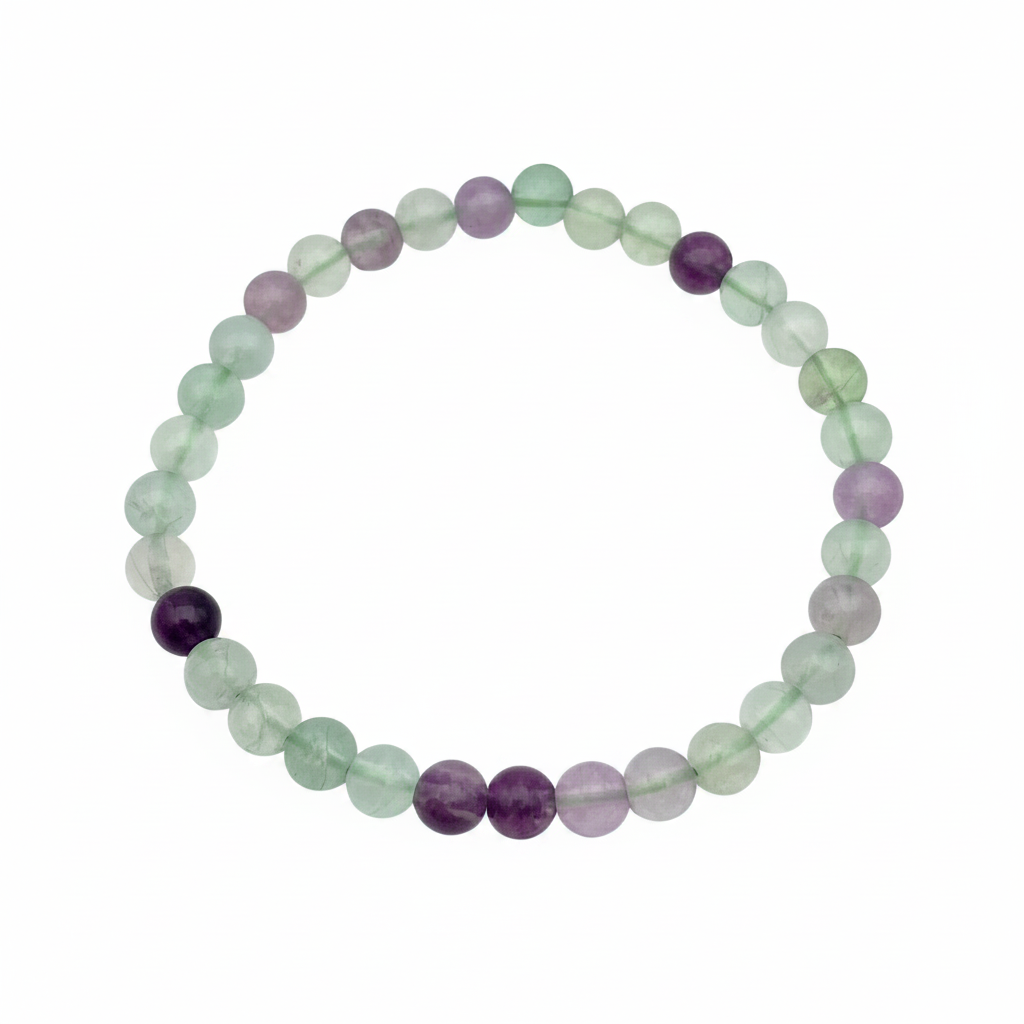 Bracelet en perles - Fluorite (6 mm)