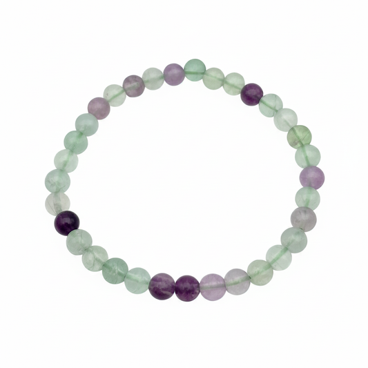 Bracelet en perles - Fluorite (6 mm)