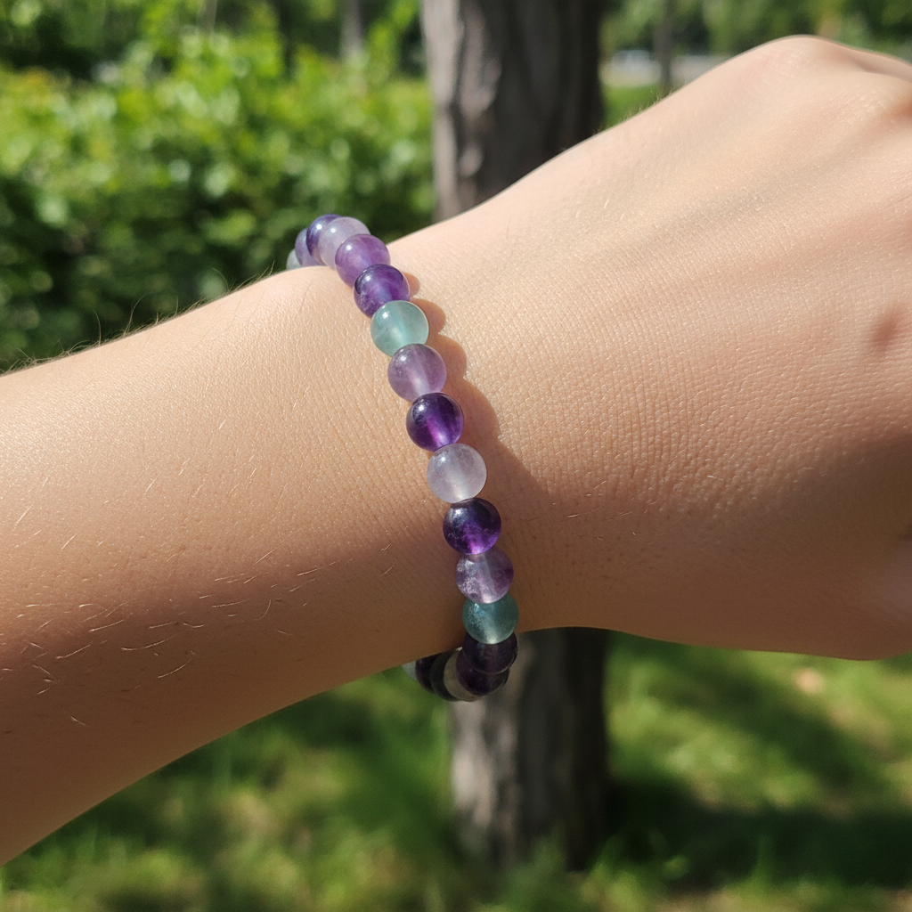 Bracelet en perles - Fluorite EXTRA (6 mm)