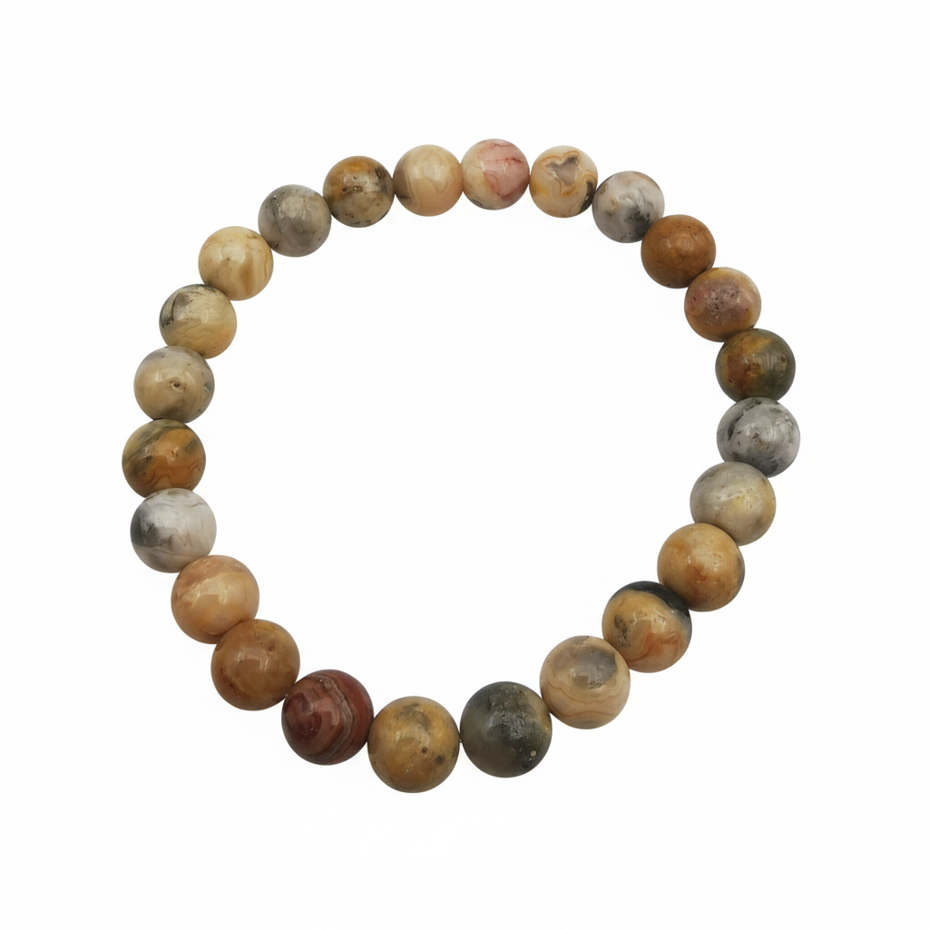 Bracelet en perles - Agate Crazy Lace (8 mm)