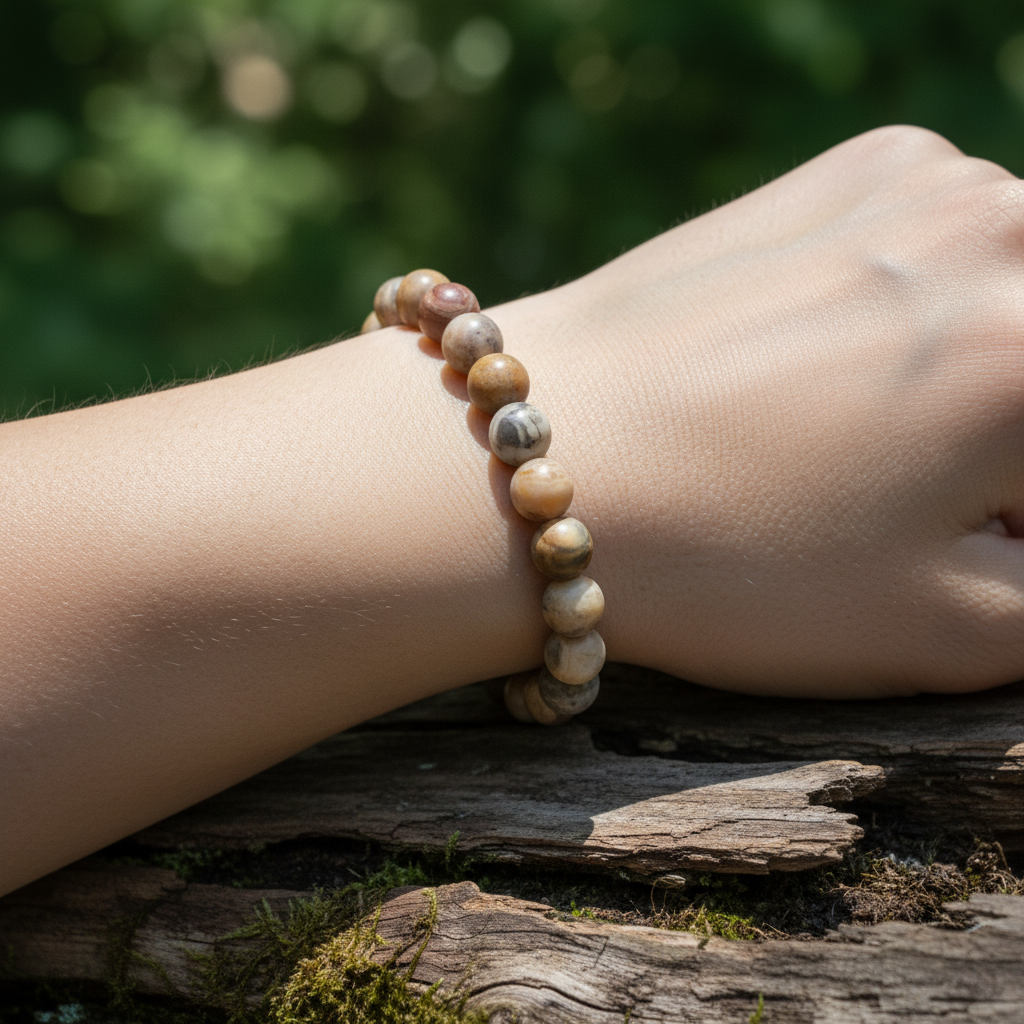 Bracelet en perles - Agate Crazy Lace (8 mm)