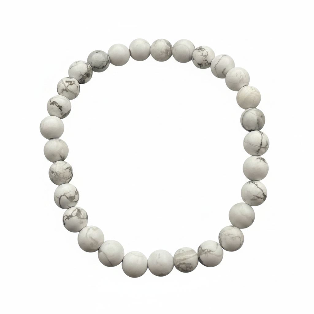 Bracelet en perles - Howlite (6 mm)