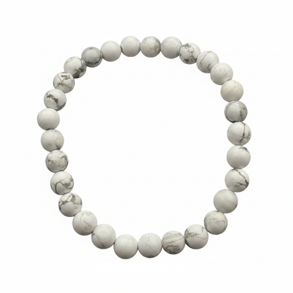 Bracelet en perles - Howlite (6 mm)
