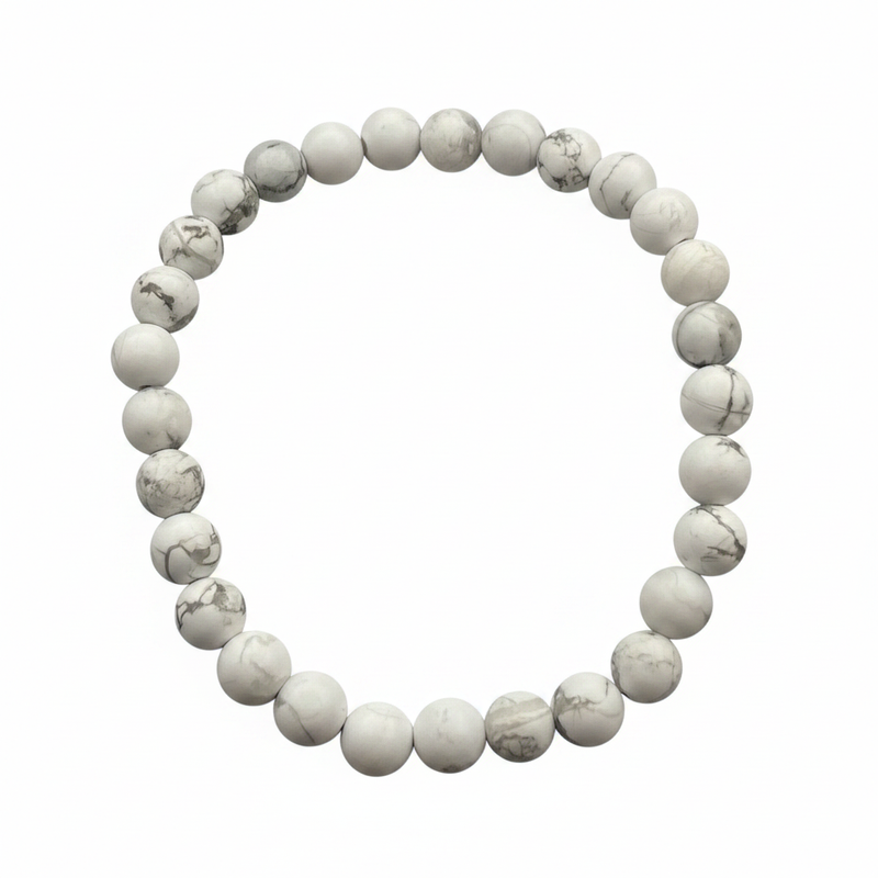 Bracelet en perles - Howlite (6 mm)