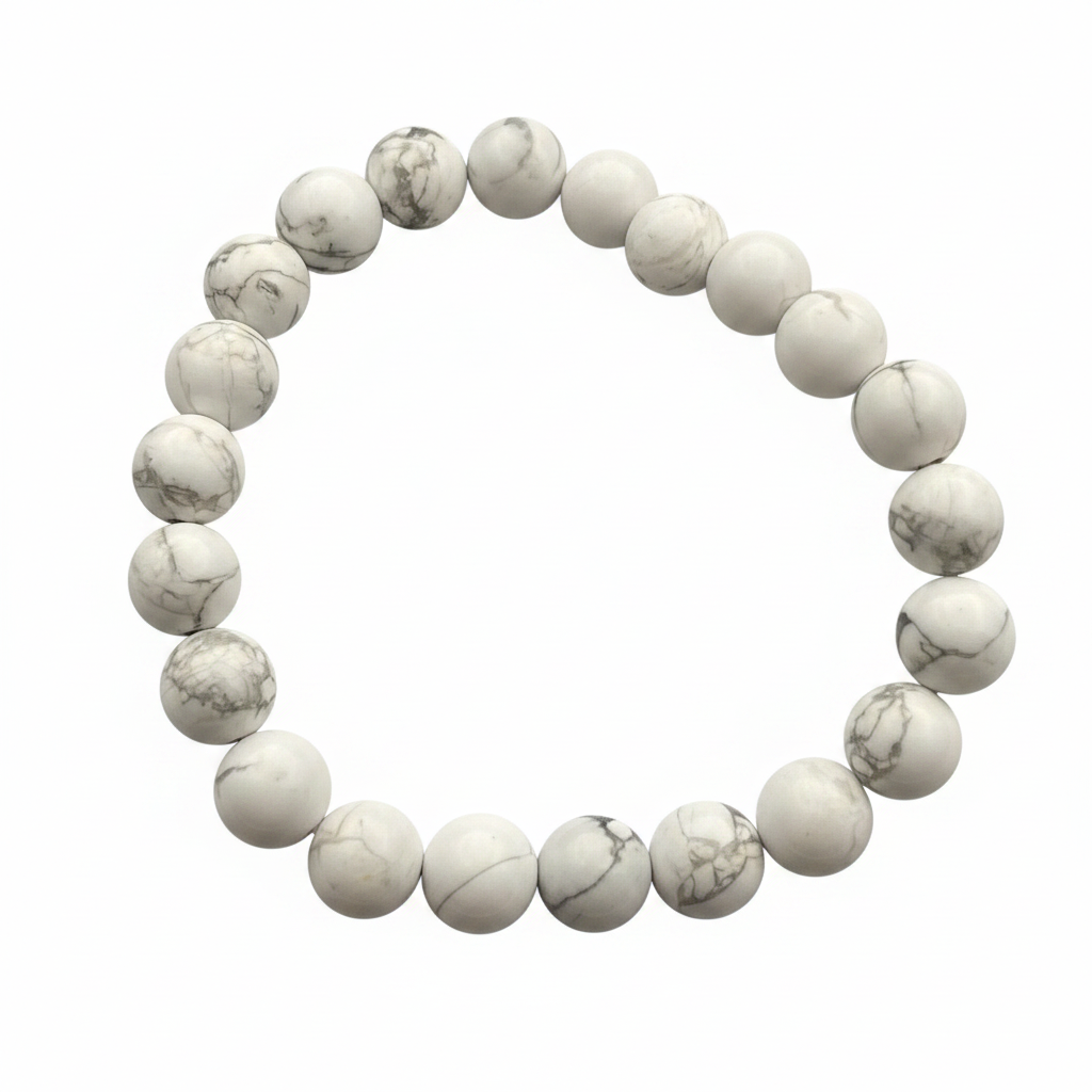 Bracelet en perles - Howlite (8 mm)