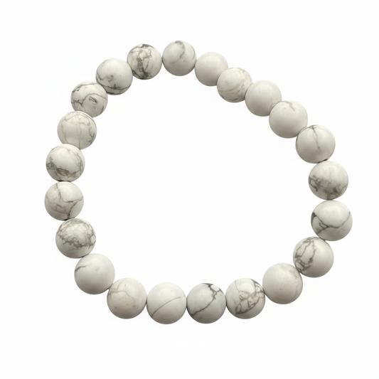 Bracelet en perles - Howlite (8 mm)