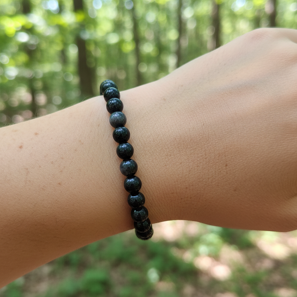 Bracelet en perles - Hyperstene (6 mm)