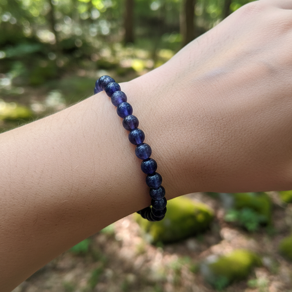 Bracelet en perles - Iolite / Cordierite (6 mm)