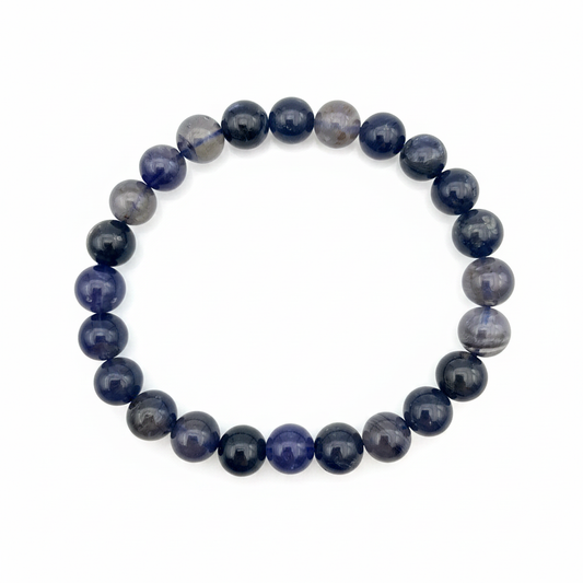 Bracelet en perles - Iolite / Cordierite (8 mm)
