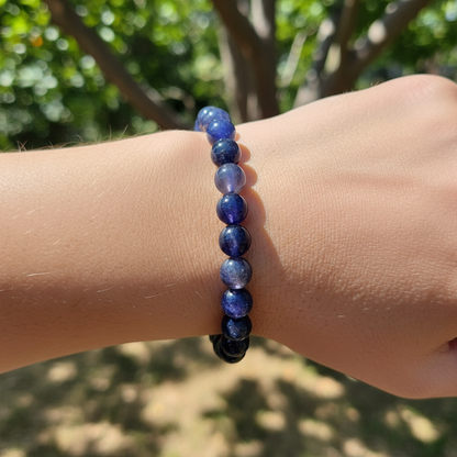 Bracelet en perles - Iolite / Cordierite (8 mm)