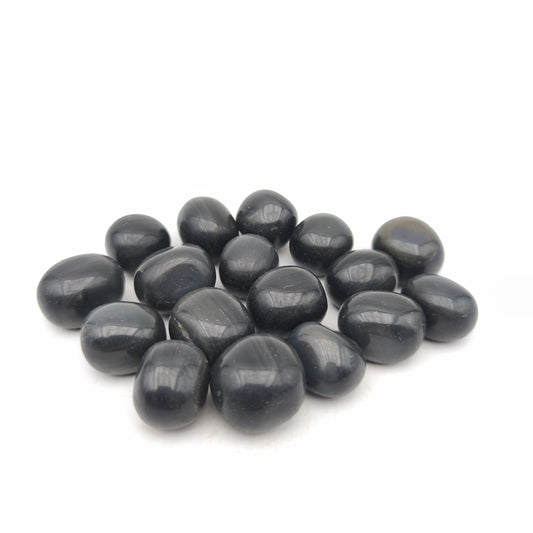 Pierres Roulées - Obsidienne Noire Arc-en-Ciel (200 g)
