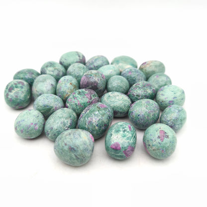 Pierres Roulées - Rubis / Fuschite