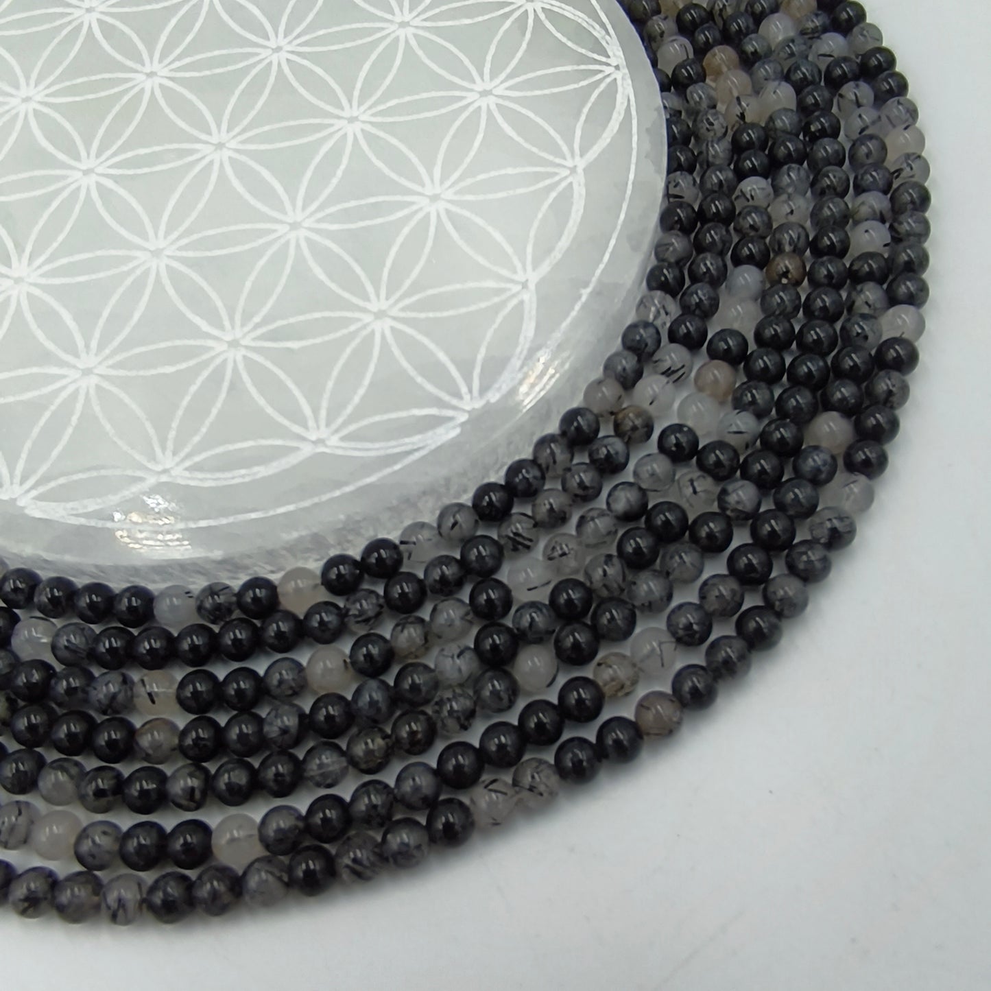 Rang - Tourmaline Noire et Quartz EXTRA (6 mm)