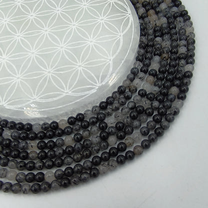 Rang - Tourmaline Noire et Quartz EXTRA (6 mm)