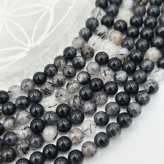 Rang - Tourmaline Noire et Quartz EXTRA (6 mm)