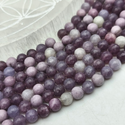 Rang de perles - Lépidolite  AA ( 6 mm)