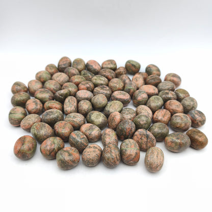 Pierres Roulées - Jaspe Unakite - (200 g)