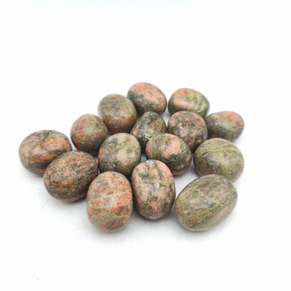 Pierres Roulées - Jaspe Unakite - (200 g)