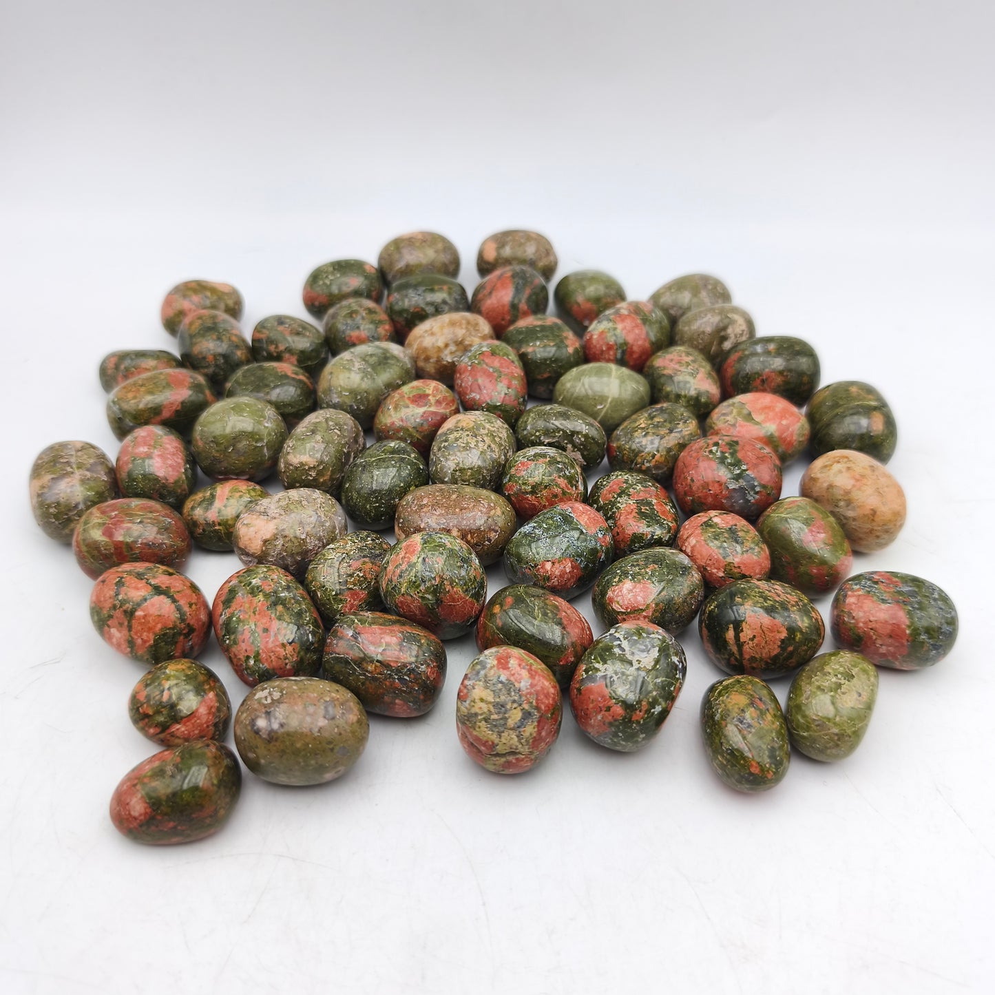 Pierres Roulées - Jaspe Unakite - EXTRA - (200 g)