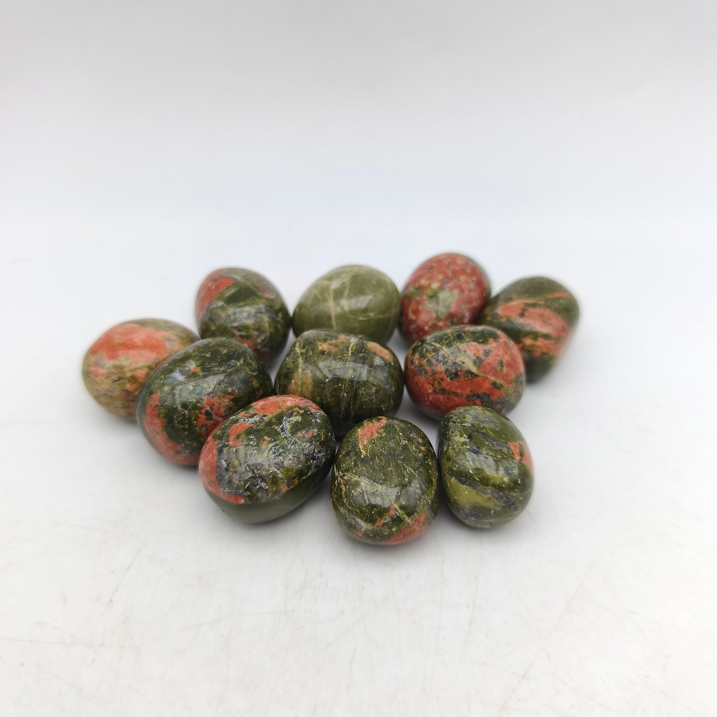 Pierres Roulées - Jaspe Unakite - EXTRA - (200 g)