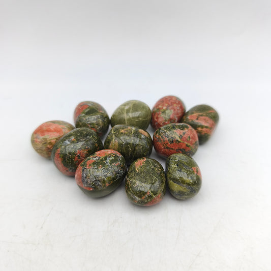 Pierres Roulées - Jaspe Unakite - EXTRA - (200 g)