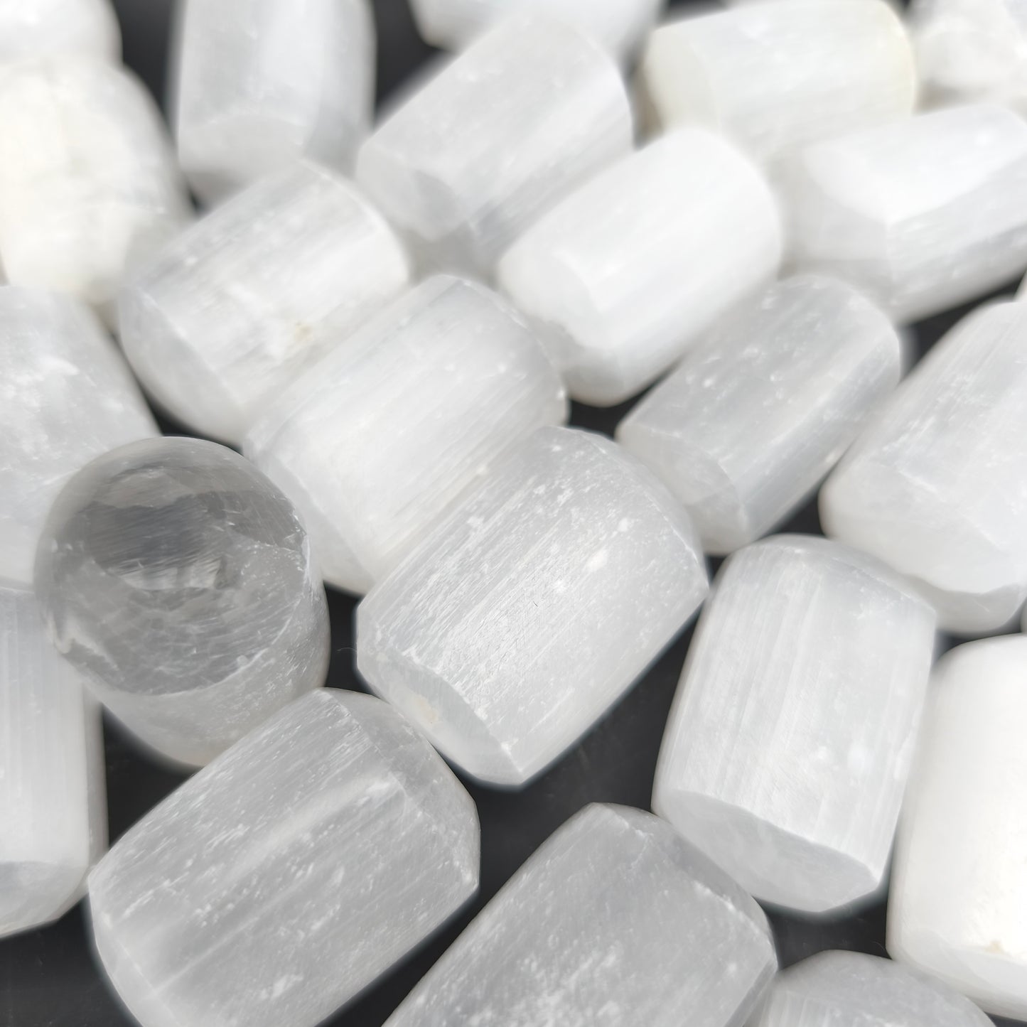 Pierres Roulées - Selenite blanche (200 g)