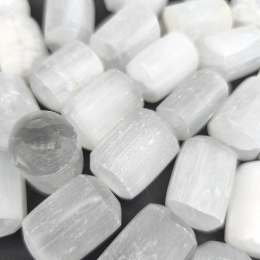 Pierres Roulées - Selenite blanche (200 g)