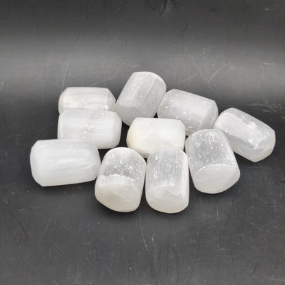 Pierres Roulées - Selenite blanche (200 g)