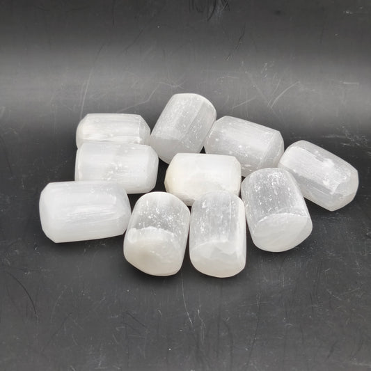 Pierres Roulées - Selenite blanche (200 g)