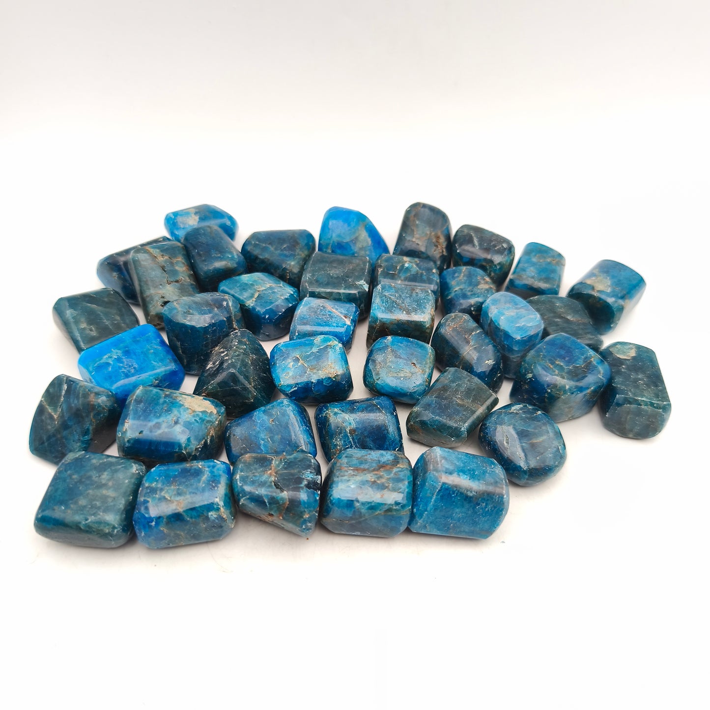 Pierres Roulées - Apatite bleue - (200 g) - Taille #05 - 3/4 cm