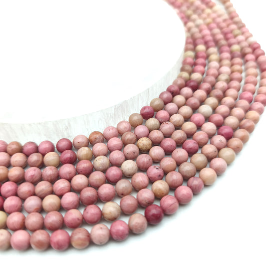 Rang de perles - Rhodonite (6 mm) EXTRA