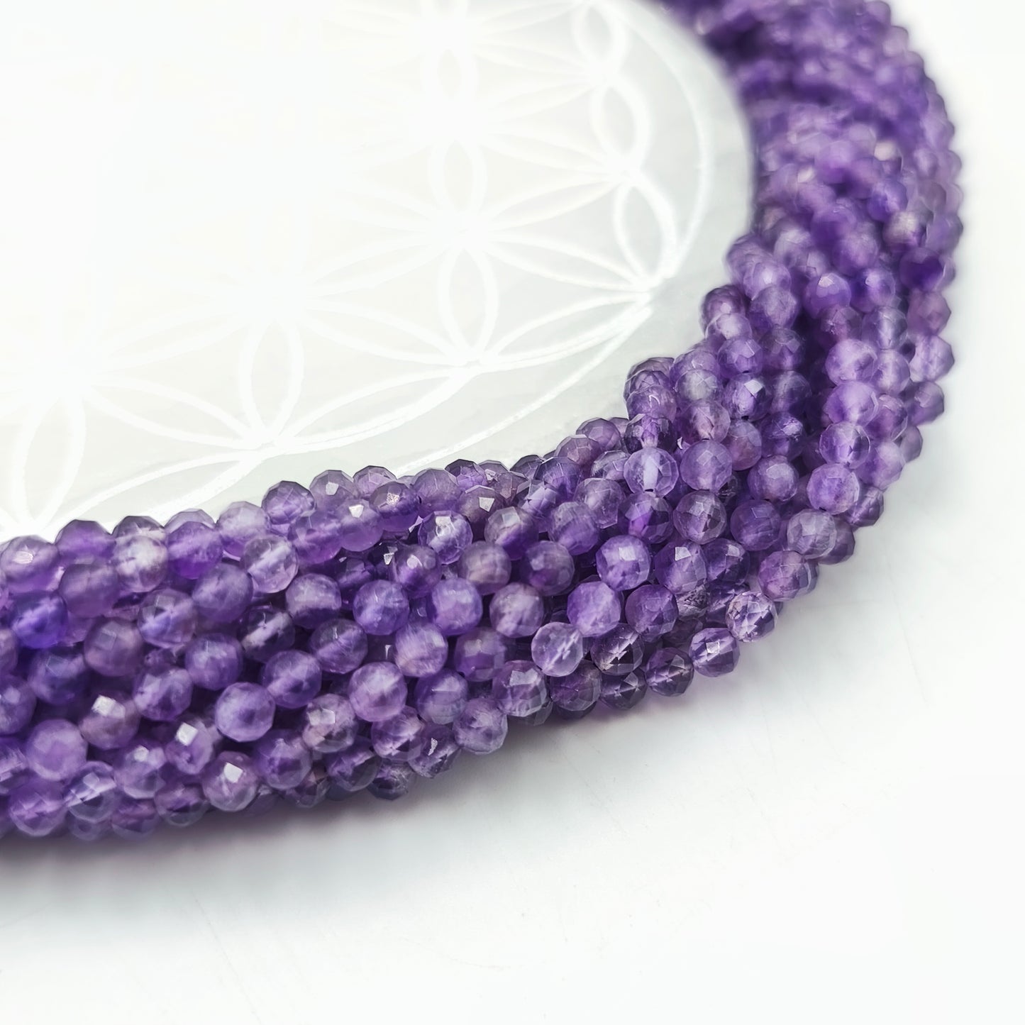 Rang facetté - Améthyste Extra (4 mm)