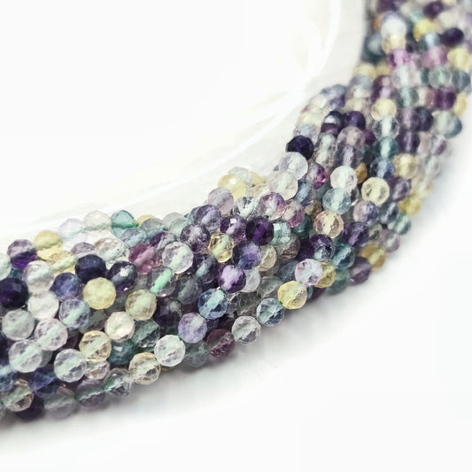 Rang facetté - Fluorite (4 mm)