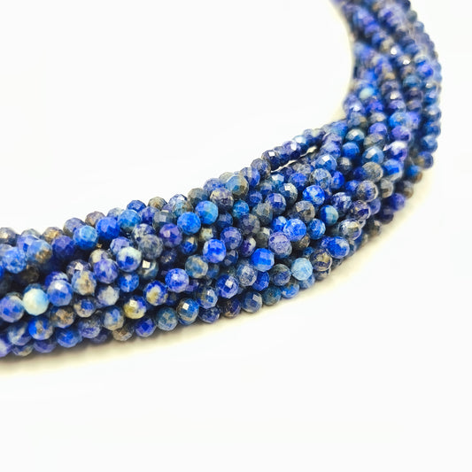 Rang facetté - Lapis Lazuli (4 mm)