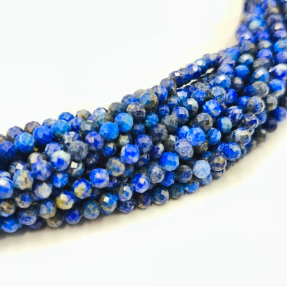 Rang facetté - Lapis Lazuli (4 mm)