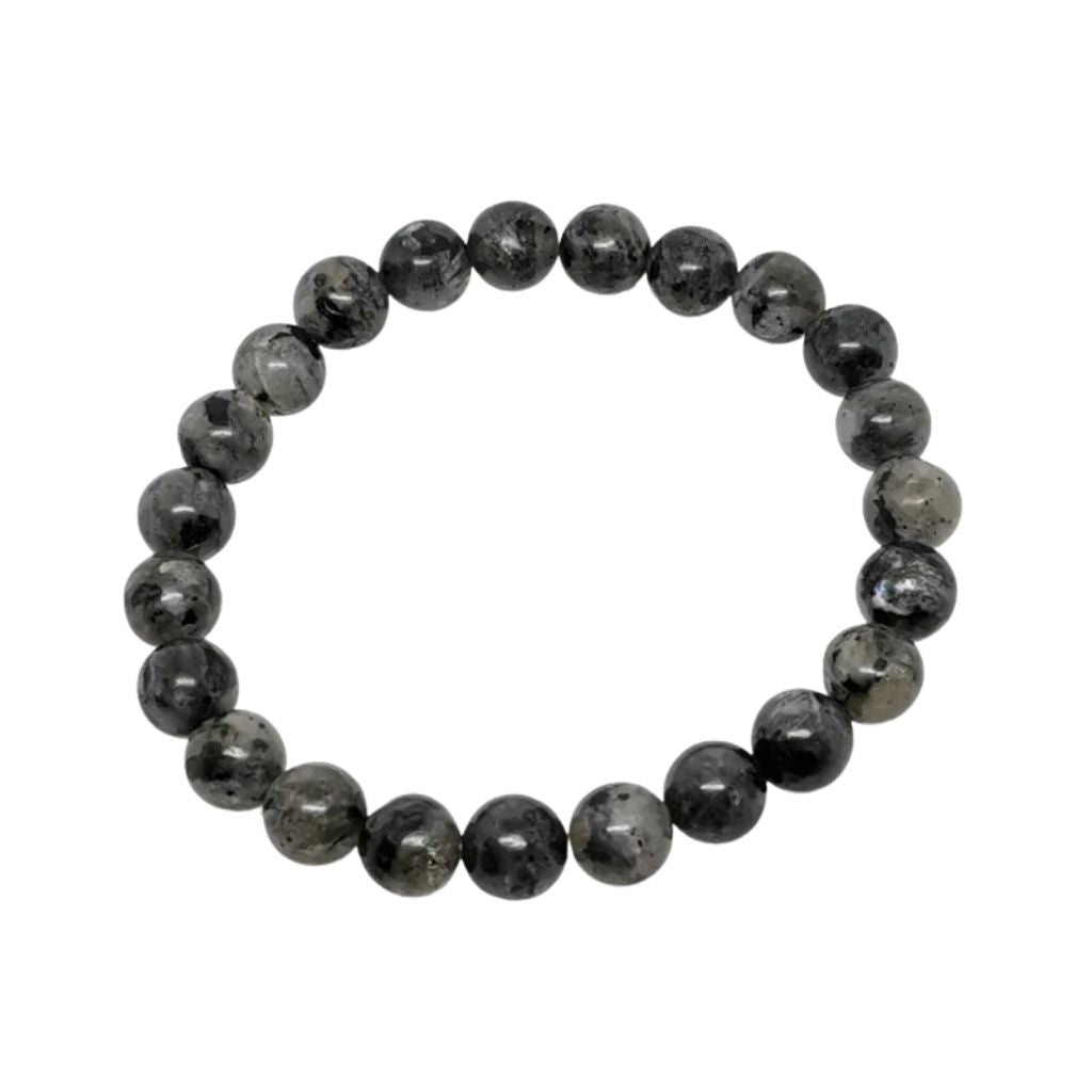Bracelet en perles - Larvikite (8 mm)