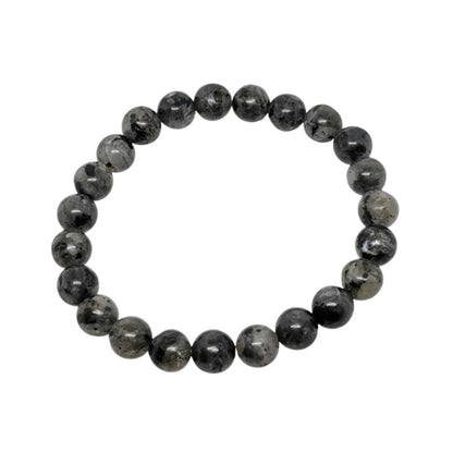 Bracelet en perles - Larvikite (8 mm)