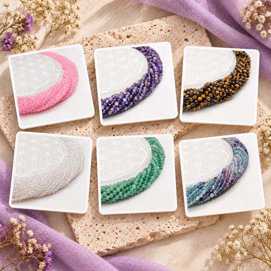 Pack Bijoux Fins – 12 rangs facettés 4 mm