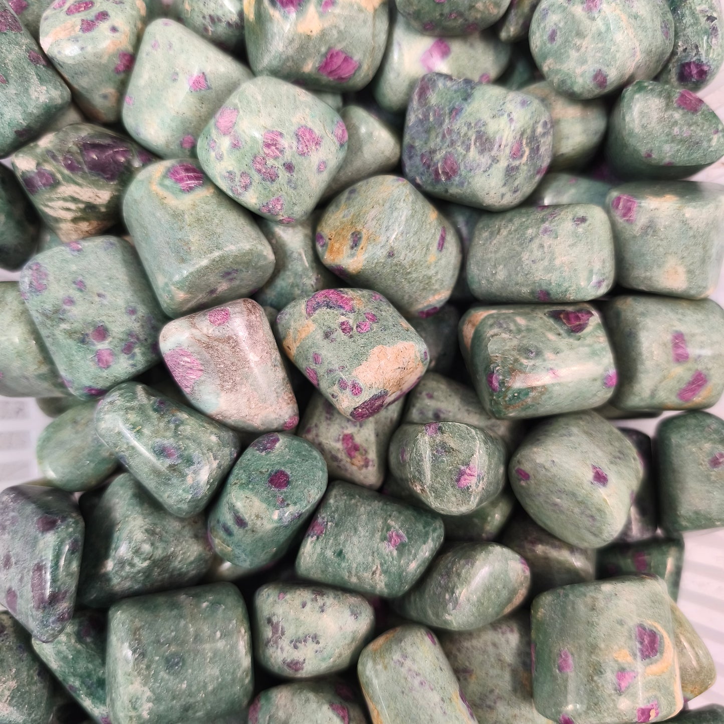 Pierres Roulées - Rubis / Fuschite - Taille 5 (200 g)