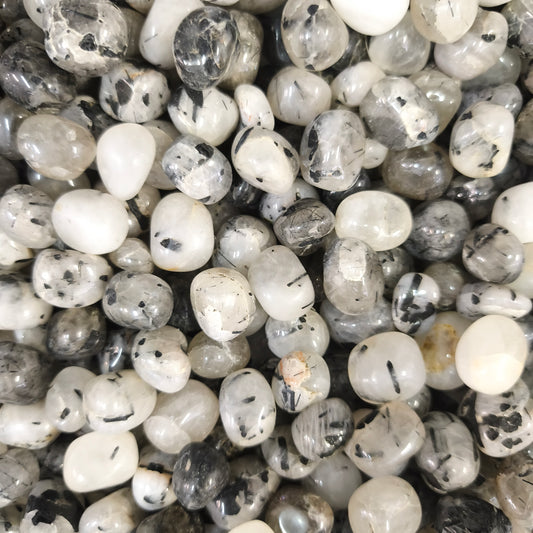 Pierres Roulées - Tourmaline noire et quartz - (200 g)