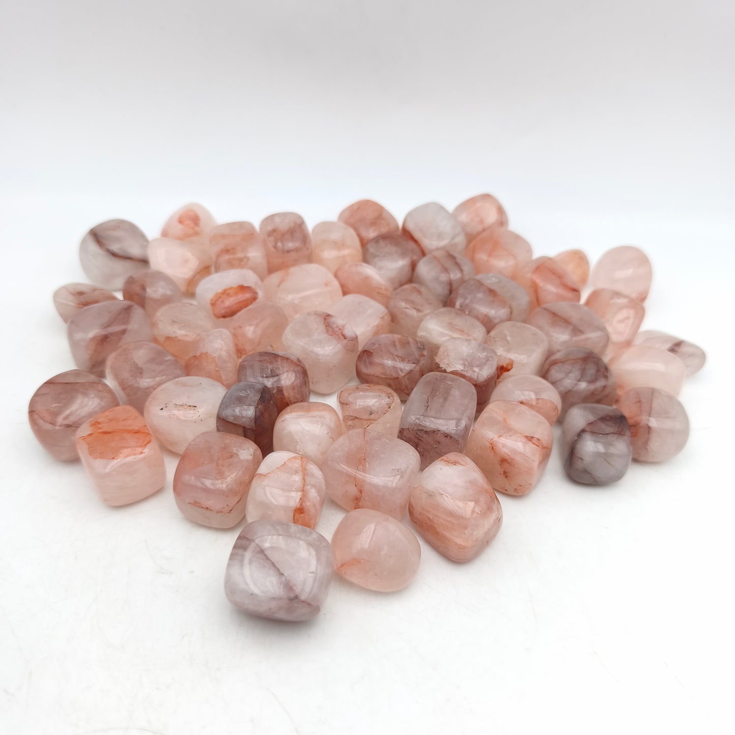 Pierres Roulées - Quartz hématoïde - (200 g)