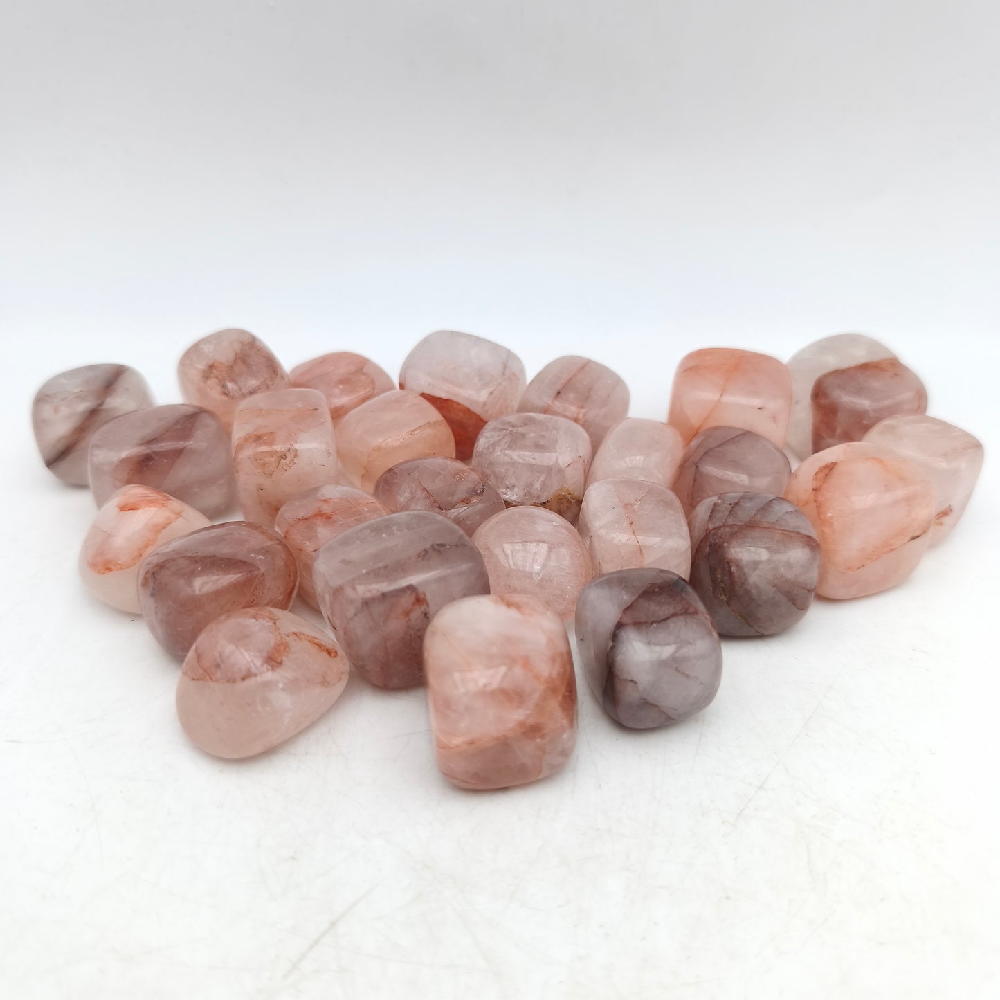 Pierres Roulées - Quartz hématoïde - (200 g)