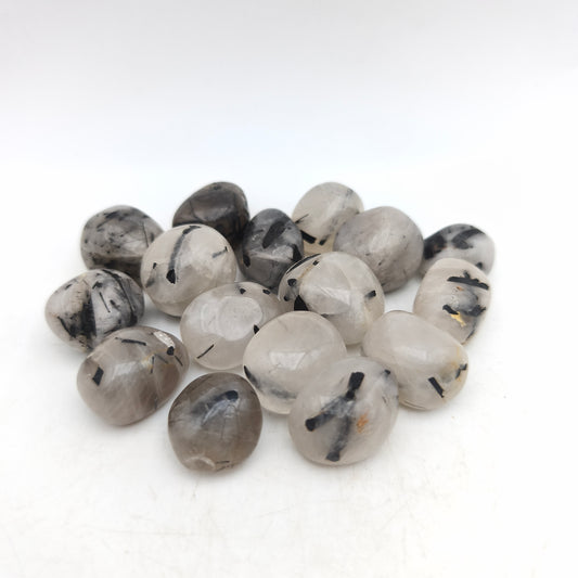 Pierres Roulées - Tourmaline noire et quartz - (200 g)