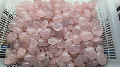 Petit Coeur - Quartz Rose - Taille G