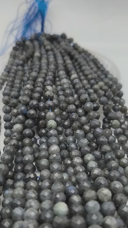 Rang de perles facettées - Labradorite (8 mm)