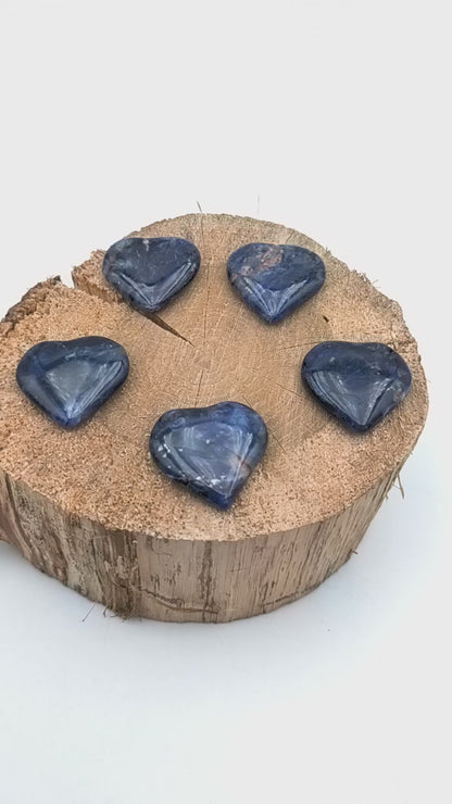 Petit Coeur PLAT - Sodalite EXTRA - Taille M