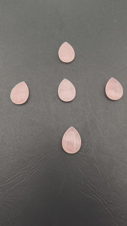Pendentif Goutte Quartz rose